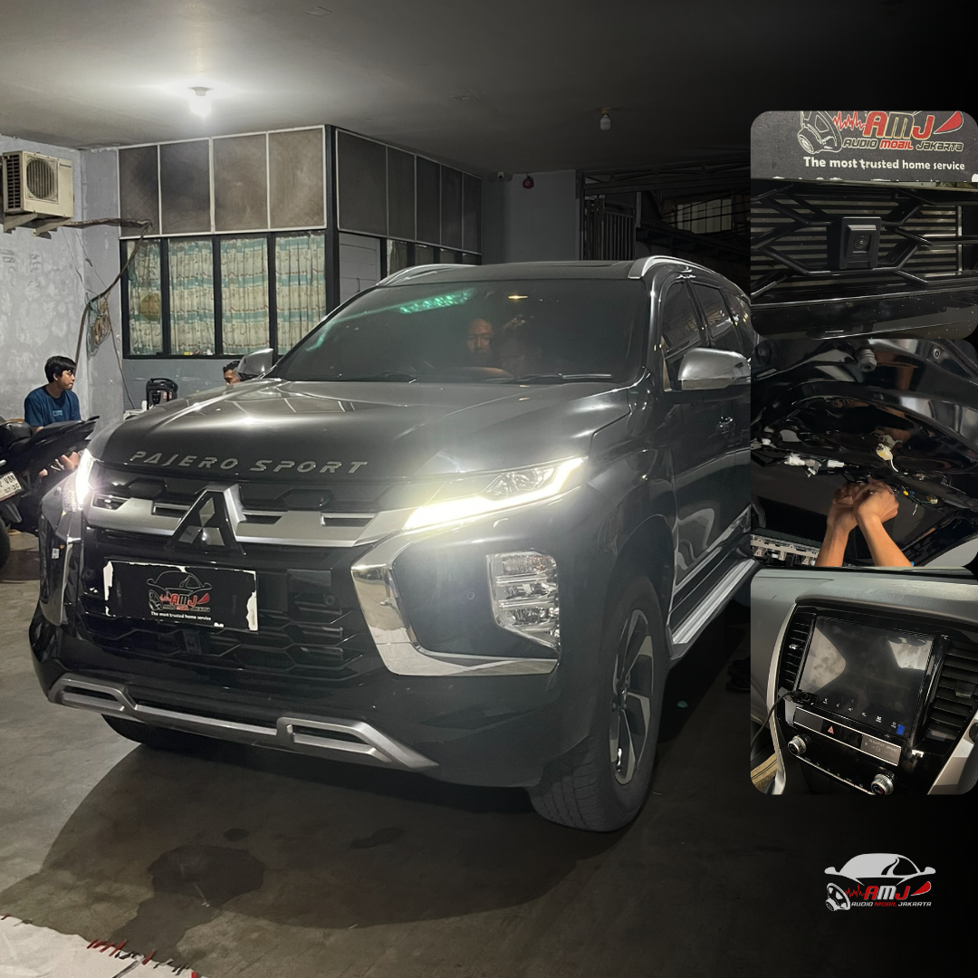 Pemasangan Head Unit + Kamera 360 di Mitsubishi Pajero Sport Dakar