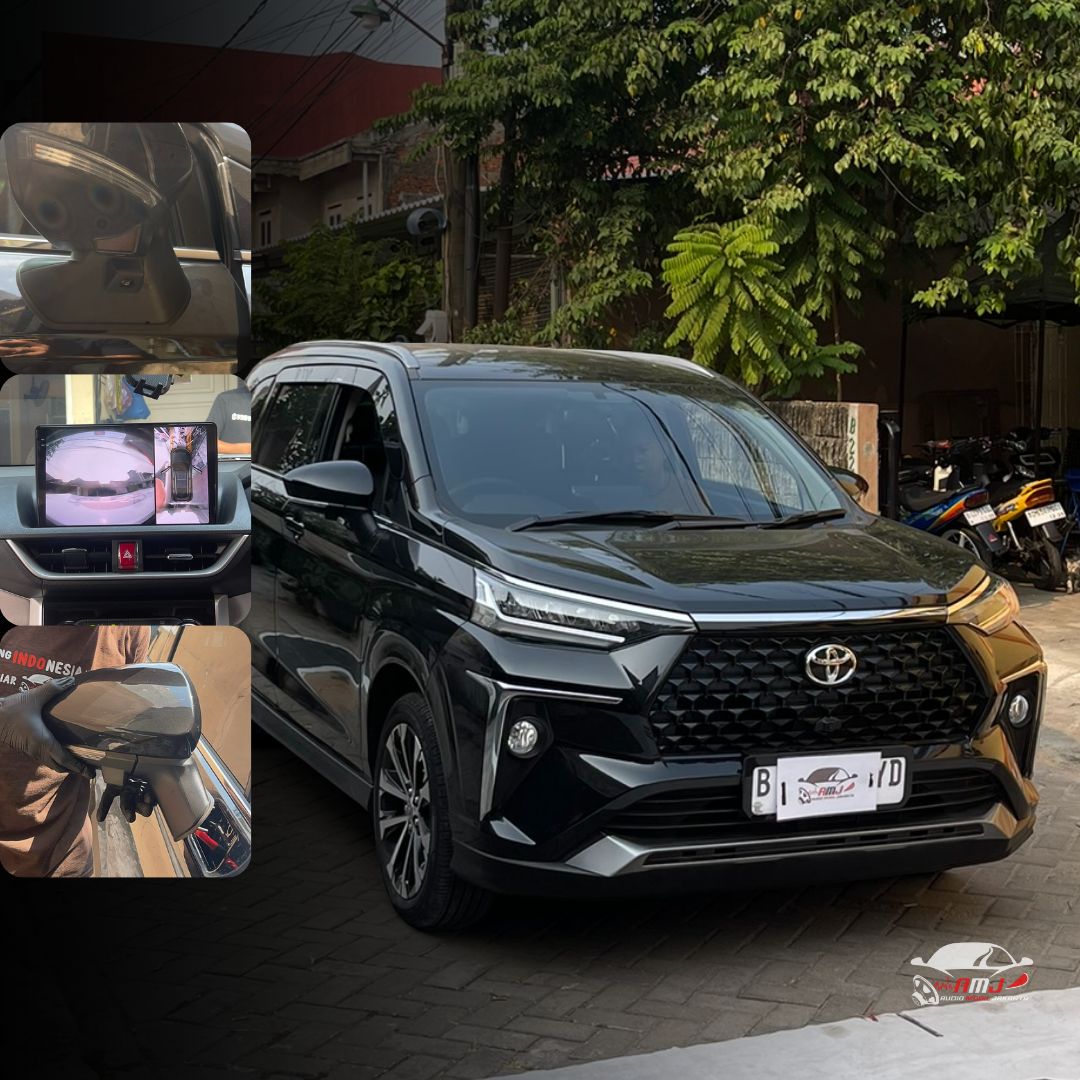 Pemasangan Head Unit + Kamera 360 di Toyota Veloz