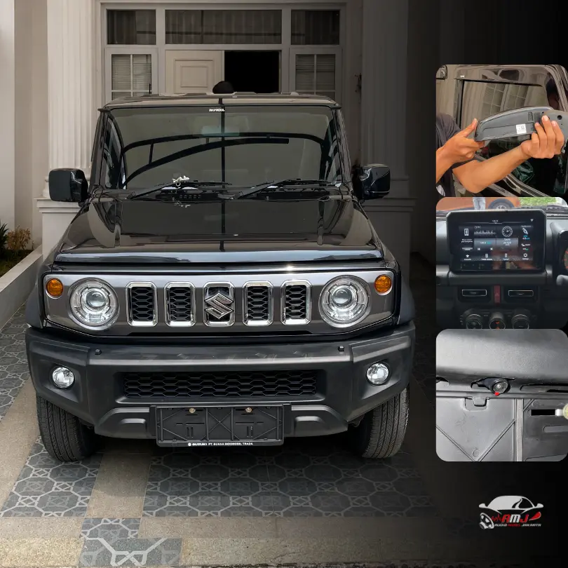 Pemasangan Head Unit + Kamera 360 di Suzuki Jimny
